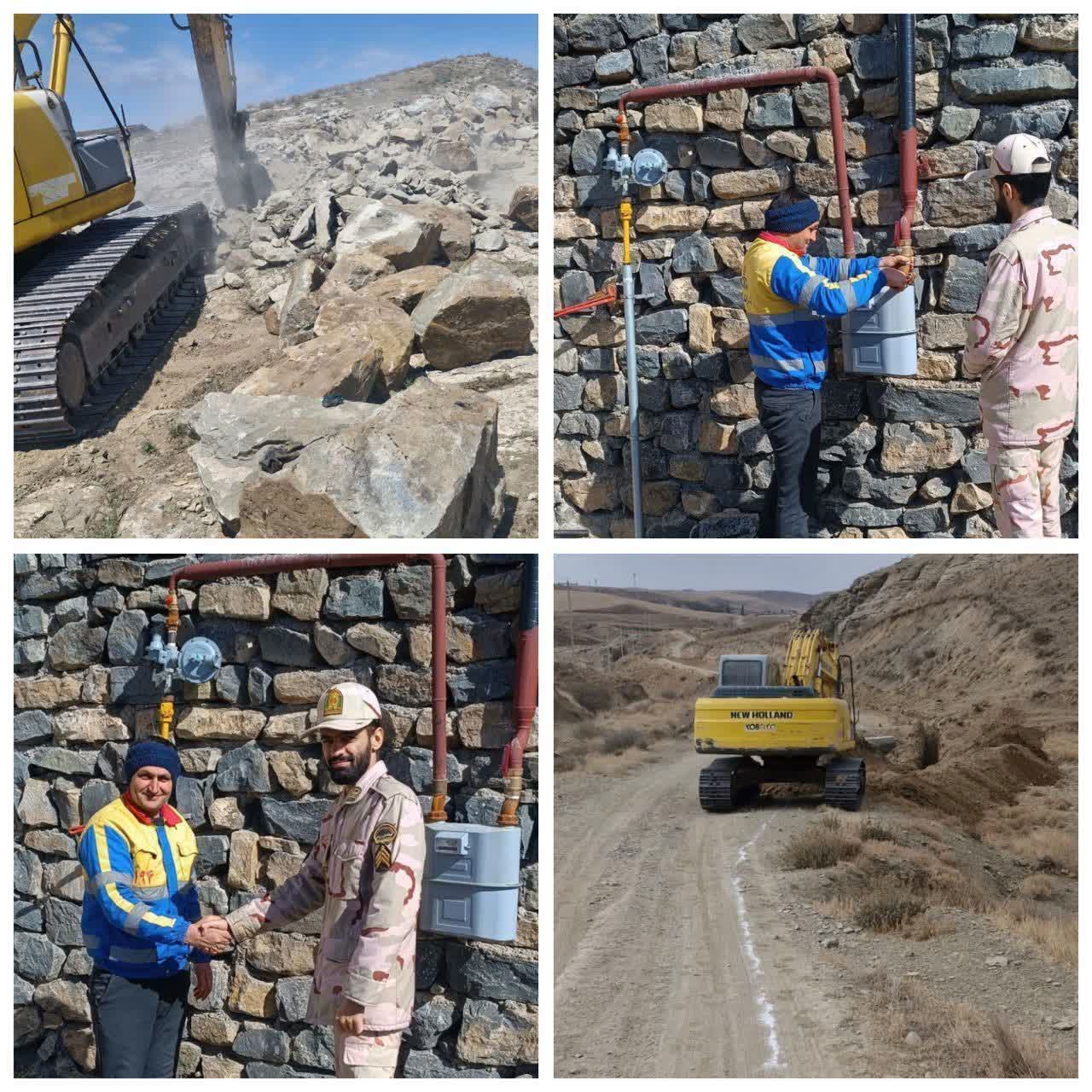  جابجایی خط تغذیه گاز در شهرستان راز و جرگلان انجام شد
